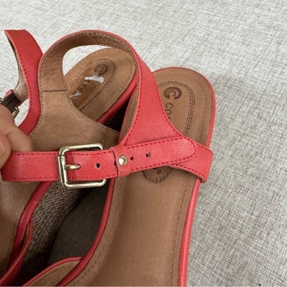Corso Como leather platform‎ wedge ankle trap summer beachy size 10 - Picture 4 of 16